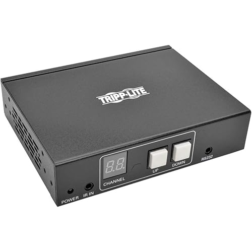 Tripp Lite DisplayPort Over IP Receiver/Extender Cat5 / Cat6 with RS-232 Serial & IR Control 1080p 100M TAA (B160-100-DPSI)