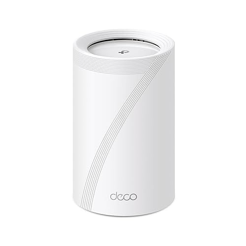 TP-Link Deco BE63 Tri-Band WiFi 7 BE10000 Whole Home Mesh System- 6-Stream 10 Gbps, 4X 2.5G Ports Wired Backhaul, 4X Smart Internal Antennas, VPN, MU-MIMO, HomeShield, Free Expert Support (1-Pack) WiFi 7 BE10000 1 Pack