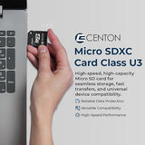 Centon MP MicroSDXC, UHS-I, Class U3, 512GB 512GB Pack of 1