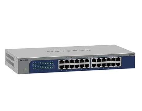 NETGEAR 24-Port Gigabit Ethernet Unmanaged Switch (GS524) – Desktop, Wall or Rack Mount, and Limited Lifetime Protection