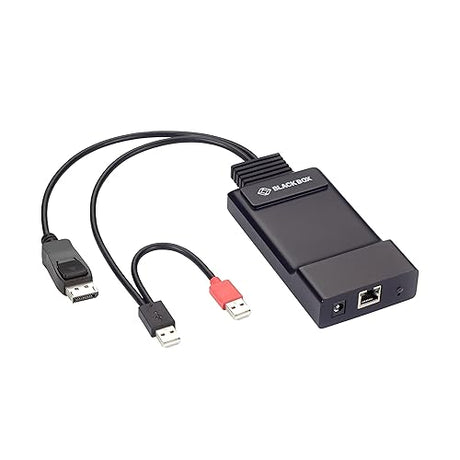 Black Box Zero U DP KVM-Over-IP Transmitter – SH, HD, USB DP Audio, 12-in.