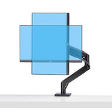 StarTech.com Monitor Desk Mount for up to 49in 32:9 Ultrawide Curved Screen, Mechanical Spring Arm, C-Clamp/Grommet, Max 44lb