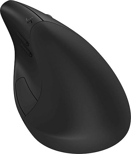 HP 925 Ergonomic Vertical Mouse for Business - Optical - Wireless - Bluetooth/Radio Frequency - 2.40 GHz - Black - 1 - USB Type A - 4000 dpi - Scroll Wheel - 6 Button(s) - 5 Programmable Button(s)