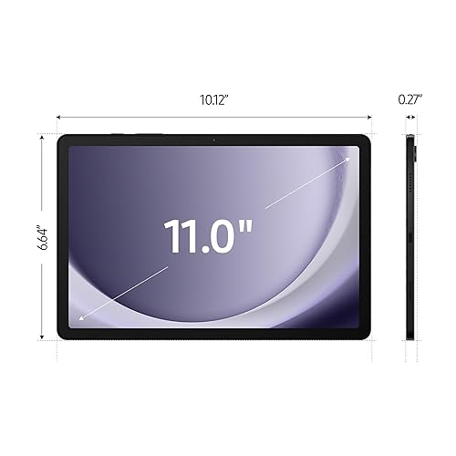 SAMSUNG Galaxy Tab A9+ 5G 11” 64GB Android Tablet, Wi-Fi (US Cellular Network), Big Screen, Upgraded Chipset, Long Battery Life, Quad Speakers, Multi Window Display, US Version, 2024, Graphite Graphite 64 GB Connected US Cellular Network
