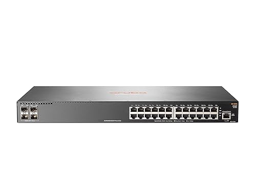 HP JL253A Aruba 2930F 24G 4SFP+ - Switch - L3 - Managed - 24 x 10/100/1000 + 4 x 1 Gigabit / 10 Gigabit SFP+ (uplink) - Rack-mountable