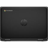 HP Pro x360 Fortis 11 G5 11.6 Touchscreen Rugged Convertible 2 in 1 Chromebook - HD - Intel N-Series N100-8 GB - 64 GB Flash Memory - Jack Black - Intel Chip - 1366 x 768 - ChromeOS - Intel UH