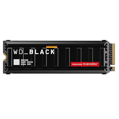 WD_BLACK SN8100 4TB NVMe SSD with Heatsink - PCIe 5.0x4, M.2 2280, Up to 14,900MB/s Read Speed, up to 11,000MB/s Write Speed, Best for AI Applications, Gaming, and Video Editing - WDS400T1XHM