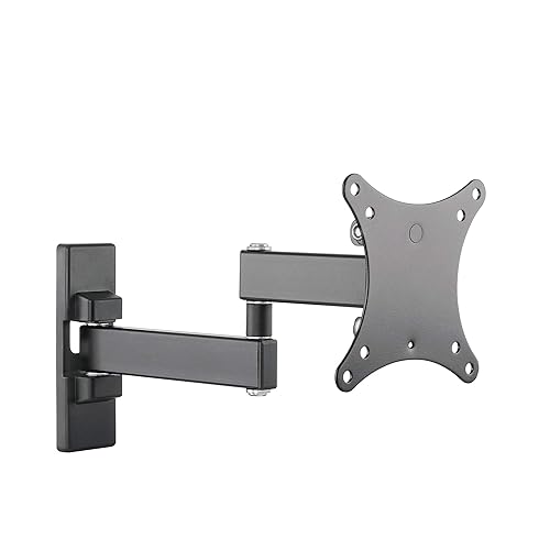 SIIG TV Monitor Wall Mount for Most 13" to 27" LCD Plasma Flat Screen Monitors up to 33lbs - VESA 75x75mm/ 100x100mm - Full Motion Articulating Adjustable Extension ARM