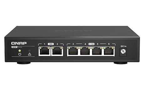 QNAP QSW-2104-2T-A-US 6-Port 10GbE & 2.5GbE Plug & Play unmanaged Network Switch For Desktop 2*10GbE RJ45 QSW-2104-2T (NEW)