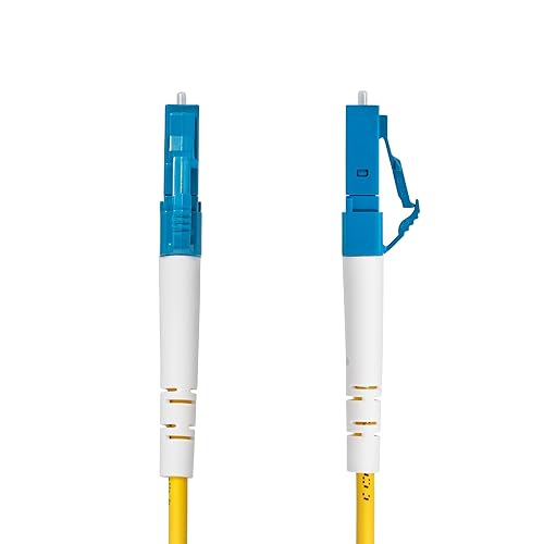 StarTech.com 3m (9.8ft) LC to LC (UPC) OS2 Single Mode Simplex Fiber Optic Cable, 9/125, 40G/100G, LSZH Fiber Jumper Cord 10 ft / 3 m LC to LC