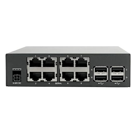 Tripp Lite 8-Port Console Server w/ 4G LTE Cellular Gateway Dual GB NIC, 4Gb Flash (B093-008-2E4U-V),black 4G LTE Cellular Gateway 8-Port