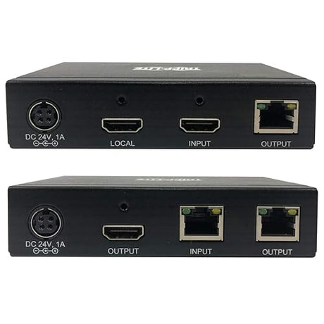 Tripp Lite HDMI Over Cat6 Extender Kit Transmitter Receiver Repeater 4K60Hz (B127A-111-BHTH)