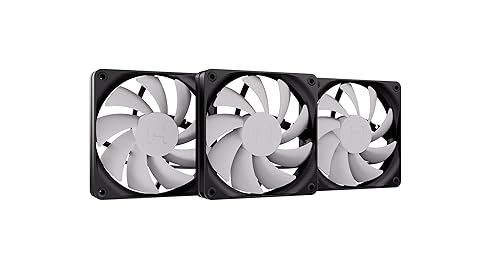 HYTE Flow FA12 Triple Fan Pack (120mm), High Performance PWM Gaming Case Fan, 1500 RPM, 4-PIN, Fluid Dynamic Bearing, White