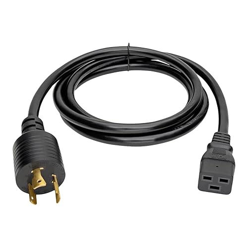 Tripp Lite Heavy-Duty Power Cord for PDU and UPS 12AWG (IEC-320-C19 to NEMA L6-20P) 12-ft.(P040-012)