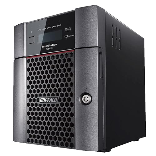 BUFFALO TeraStation 5420DN Desktop NAS 64TB (4x16TB) with HDD NAS Hard Drives Included 10GbE / 4 Bay/RAID/iSCSI/NAS/Storage Server/NAS Server/NAS Storage/Network Storage/File Server