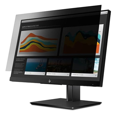 Targus 4Vu Privacy Screen Filter for HP Elite Display E273 and HP Z27N G2 (16:9 Ratio) Monitor, Landscape/Portrait View, Blue Light Filter to Protect Eye Strain (AST038GLZ)