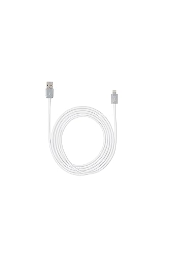 iStore Lightning Sync/Charge Cable, 6.5 Feet, White Gray (ACC96905CAI) Lightning White/gray