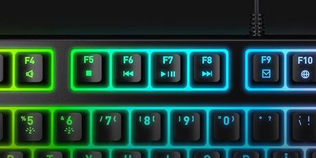 CHERRY XTRFY K4V2 TKL Mechanical Gaming Keyboard | Wired Without Number Keypad | RGB Lighting MX2A RED Switches (Black)