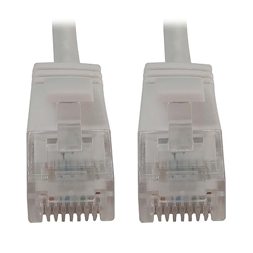 Tripp Lite Cat6a 10G Ethernet Cable, Snagless Molded Slim UTP Network Patch Cable (RJ45 M/M), White, 6 Feet / 1.83 Meters, Manufacturer's Warranty (N261-S06-WH)