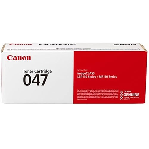 Canon Genuine Toner, Cartridge 047 Black (2164C001), 1 Pack, for Canon imageCLASS LBP113w, MF113w Laser Printer