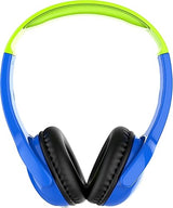 Wicked Audio Wireless Kids Headphone with Microphone ?– 85dB Safe Volume Control – On-Ear Bluetooth Headset for Children/Toddler/Classroom/Travel, Ages 2+ ?Works with Smartphone/Tablet/PC (Hero Blue)