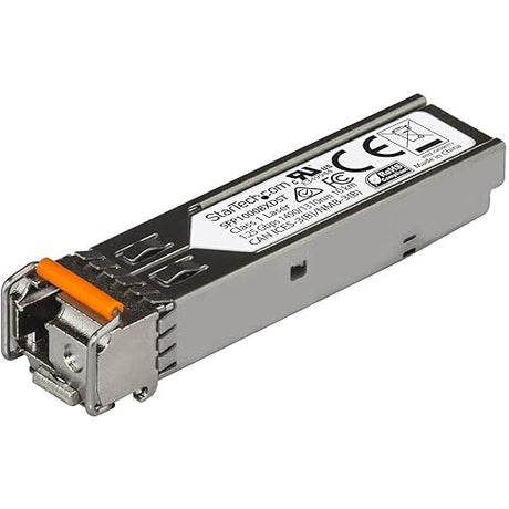 StarTech.com MSA Uncoded SFP Module - 1000BASE-BX - 1 Gigabit Ethernet BiDi Fiber Single Strand SFP Transceiver - LC 10km - MSA Compliant (SFP1000BXDST) 1000Base-BX (Downstream) Single