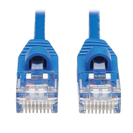 Tripp Lite Cat6a 10G Snagless Molded Slim UTP Network Patch Cable (M/M), Blue, 10 Ft