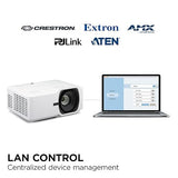 ViewSonic LS630W 4500 Lumens DLP WXGA Laser Projector with 1.3x Optical Zoom, H/V Keystone, 360 Degrees Projection and LAN Control