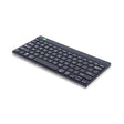 R-Go Compact Keyboard Bluetooth, with Break Software, Ergonomic Flat Design, Anti-RSI, Compatible with Windows/Mac OS, QWERTY (US), Black