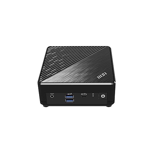 MSI Cubi N Ultrasmall PC, Intel Pentium N200, 4GB Memory, 128GB SSD, Dual  Display, Windows 11 PRO Entry (ADL-005US), Black