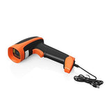 AMBIR BR100 Wired/USB Barcode Scanner: Supports-1D,2D,PDF417, & QR barcodes. OS: Win, Mac, Linux, Android. Read: Phone/Tablet Screens, Wrinkled/Low Quality barcodes. HID Device-Plug&Play-Black/Orange