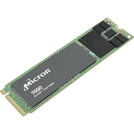 Micron SSD 7450 Pro|480GB|M.2|NVMe|3D NAND|Write Speed 700MBytes/sec|Read Speed 5000MBytes/Sec|TBW 800TB|MTBF 20000000 Hours|MTFDKBA480TFR-1BC1Z. ABYYR