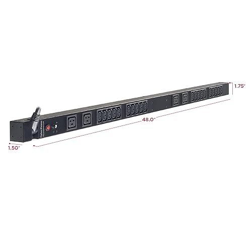 CyberPower PDU20BVHVT24F L6-20P 200/230 20A 24-Outlets RM 0U Basic Power Distribution Unit