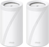 TP-Link Tri-Band WiFi 7 BE22000 Whole Home Mesh System (Deco BE85) | 12-Stream 22 Gbps | 2× 10G + 2× 2.5G Ports Wired Backhaul, 8× High-Gain Antennas | VPN, AI-Roaming, 4×4 MU-MIMO, HomeShield(2-Pack) WiFi 7 BE22000, 2-Pack