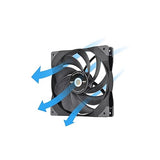 Thermaltake SWAFAN GT14 PC Cooling Fan, 3 Types of Detachable Fan Blades, High Pressure/High Air Flow/Reversed (Single Fan Pack) CL-F157-PL14BL-A