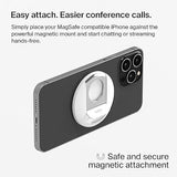 Belkin iPhone MagSafe Camera Mount for MacBook, iPhone Continuity Camera Mount, Turn iPhone to Webcam, Compatible with MacBook Pro, Air, iPhone 15, iPhone 14, iPhone 13, iPhone 12 - White, 1 count