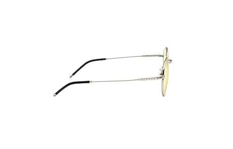 GUNNAR Gaming and Computer Eyewear | Ellipse, Blocks 65% Blue Light & 100% UV Light One Size Silver