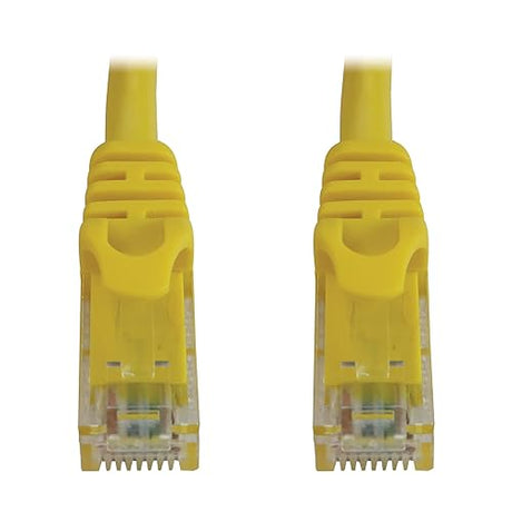 Tripp Lite Cat6a 10G Ethernet Cable, Snagless Molded UTP Network Patch Cable (RJ45 M/M), Yellow, 6 inches / 15.2 Centimeters, Manufacturer's Warranty (N261-06N-YW) Yellow 6 Inches UTP