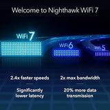 NETGEAR Nighthawk WiFi 7 USB 3.0 Adapter (A9000) – BE6500 Tri-Band Wireless Gigabit Speed (Up to 6.5 Gbps) – 6 GHz Band – Works with Any Router or Mesh System – for Windows 11 PC