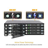 ICY DOCK MB998SK-B 8 Bay 2.5 SATA HDD & SSD Backplane Cage with Locking Trays