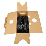 Tripp Lite A224-01K-BK RG6/U Quad-Shield Coaxial Bulk Cable, CMR-Rated, Black, 1000'