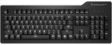 Das Keyboard Prime 13 Mark II Backlit Wired Mechanical Keyboard, Cherry MX2A Silent Red Mechanical Switches, Clean White LED Backlit Keys, USB Pass-Through, Aluminum Top Panel (104 Keys, Black) Cherry MX2A Silent Red Switches Prime 13