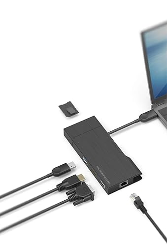 VisionTek VT100 Universal USB 3.0 Portable Dock (HDMI, VGA, Ethernet, SD/microSD and USB 3.0 Port for PC, MAC, & Chrome OS) - 901200