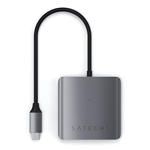 Satechi USB C Hub – 4 Ports USBC Hub - USB C Hub Multiport Adapter - Data Transfer Only (No Charging/Video) – USBC Hub for MacBook Pro/Air M2, M1 Pro & Max, iPad Pro M2, iPad Air M1