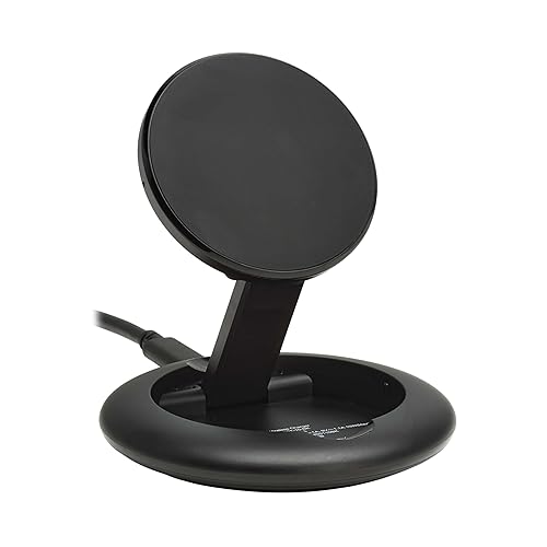 Eaton Tripp Lite Series Wireless Charger Stand, 10W Magnetic Charging Stand, QI-Enabled Phone Compatible for iPhone & Android, Adjustable Stand, 3ft Cable, Black, 1-Year Warranty (U280M-S01-10-BK) Charging Stand Black