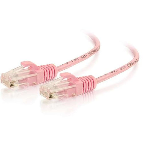 C2G 01194 Cat6 Snagless Unshielded (UTP) Slim Ethernet Network Patch Cable, Pink (10 Feet) 10'