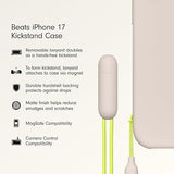 Beats iPhone 17 Kickstand Case with MagSafe & Camera Control, Built in Stand & Lanyard, Matte Finish with Microfibre Lining – Lime Stone iPhone 17 Kickstand Lime Stone