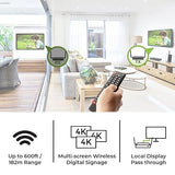 IOGEAR Long Range Wireless Switch/Splitter Transmitter for GWLRSSKIT4K Kit, HDMI UHD 4K@60Hz Support, Up to 600 ft/182 m with IR, RS-232 and Keyboard Mouse Extender, Transmitter only (GWLRSSKIT4KTX)