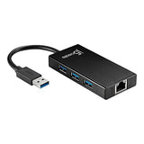 j5create USB 3.0 Multi-Adapter Hub- 3X USB 3.0 SuperSpeed Ports, Gigabit RJ45 Ethernet, Compatible with Windows and MacOS