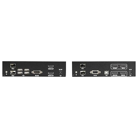 Black Box KVXLCHDPF-200 KVM Extender - 2 Computer(s) - 1 Local User(s) - 98425.20 ft Range - 4K - 3840 x 2160 Maximum Video Resolution - 5 x USB x HDMI - DisplayPort - TAA Compliant - TAA Compliance